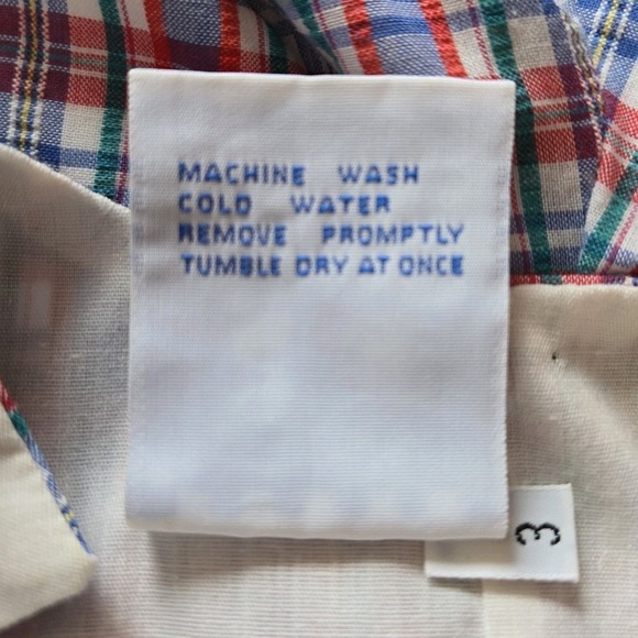 Kelly's Kids Monogrammed Sam Plaid Romper Boat Applique Size 3 Vintage One Piece - Picture 6 of 9